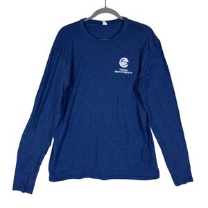 Team Beachbody Alternative Shirt Mens Medium Blue Long Sleeve Graphic Tee Gym